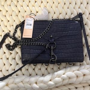 New with tags. Navy Rebecca minkoff cross body